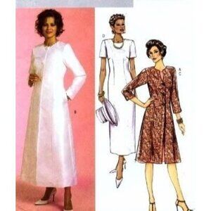 Butterick Sewing Pattern 4682  Misses Duster Dress Size 8-14‎